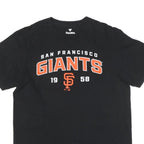 FANATICS Mens Black San Francisco Giants Graphic T-Shirt L Short Sleeve Crew