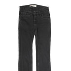 LEVI'S 511 Womens Jeans Black Slim Skinny Denim Medium W27 L27 Zip Closure