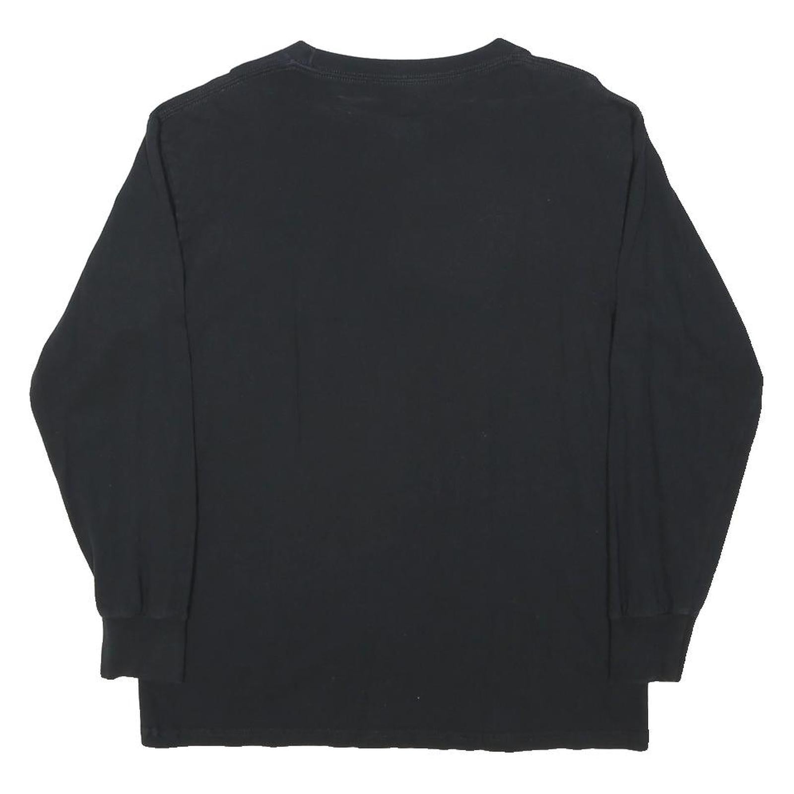 MLB Mens Black Giants Graphic T-Shirt M Long Sleeve Crew Neck Cotton Baseball