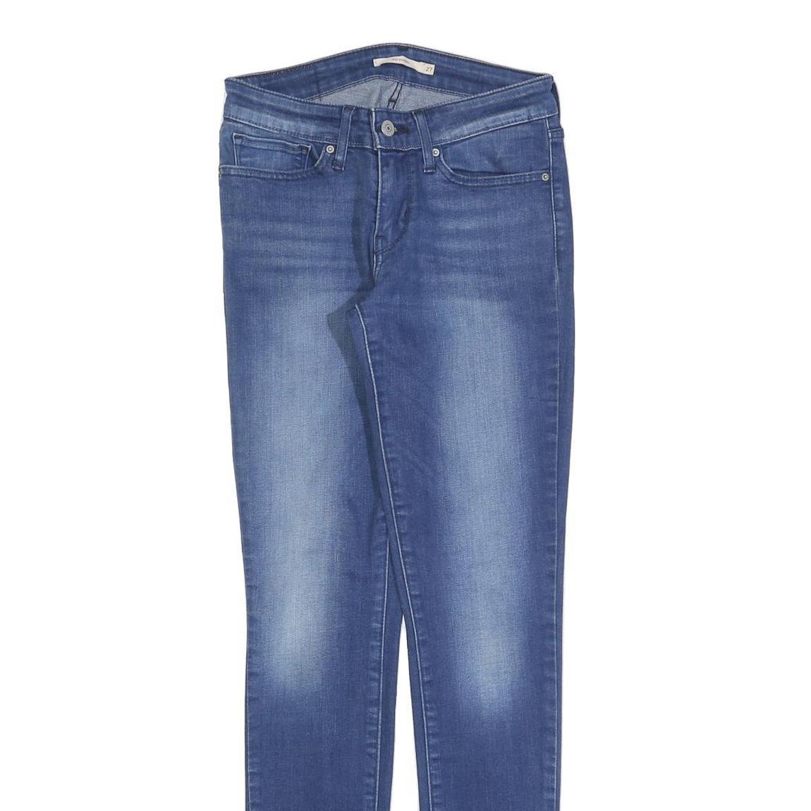 LEVI'S 711 Womens Jeans Blue Slim Skinny Denim Medium Wash W27 L31 Stretch