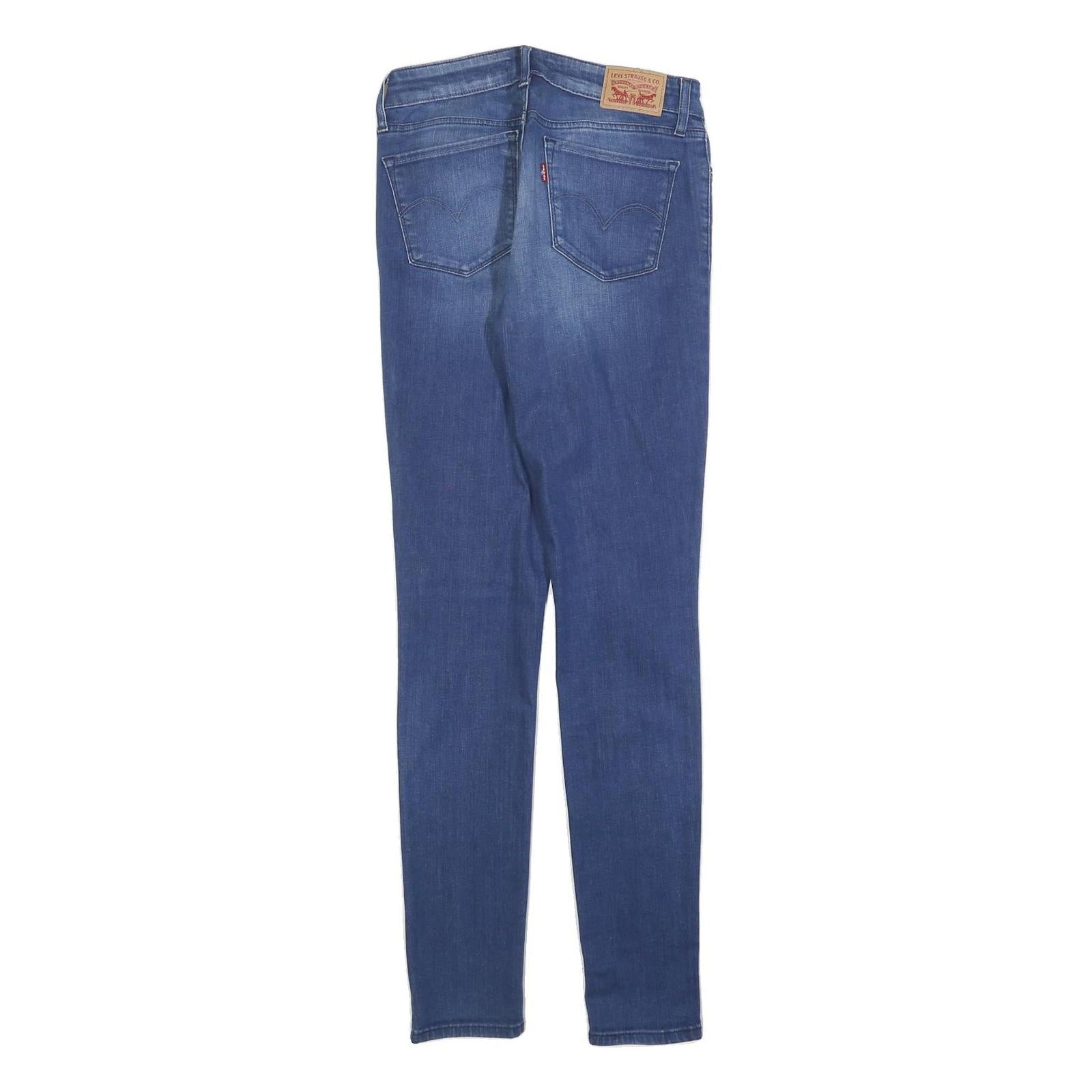 LEVI'S 711 Womens Jeans Blue Slim Skinny Denim Medium Wash W27 L31 Stretch