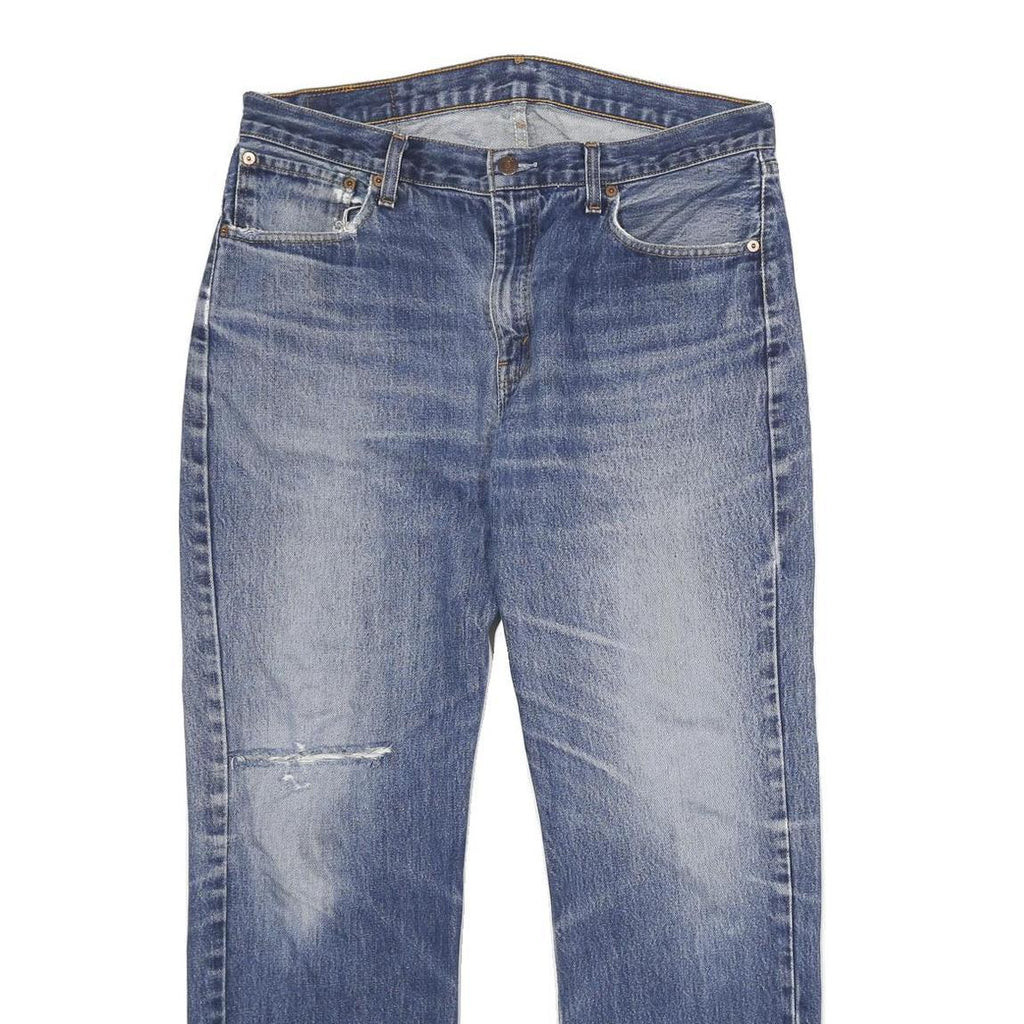 LEVI'S 751 Mens Jeans Blue Regular Straight Denim Medium W36 L32 Classic Fit