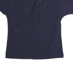 PROPER Mens Navy Blue Cotton Blend Shirt M Military Style Workwear