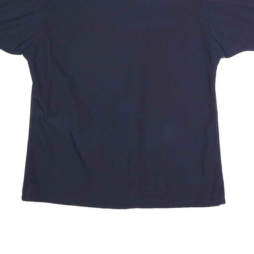 PROPER Mens Navy Blue Cotton Blend Shirt M Military Style Workwear