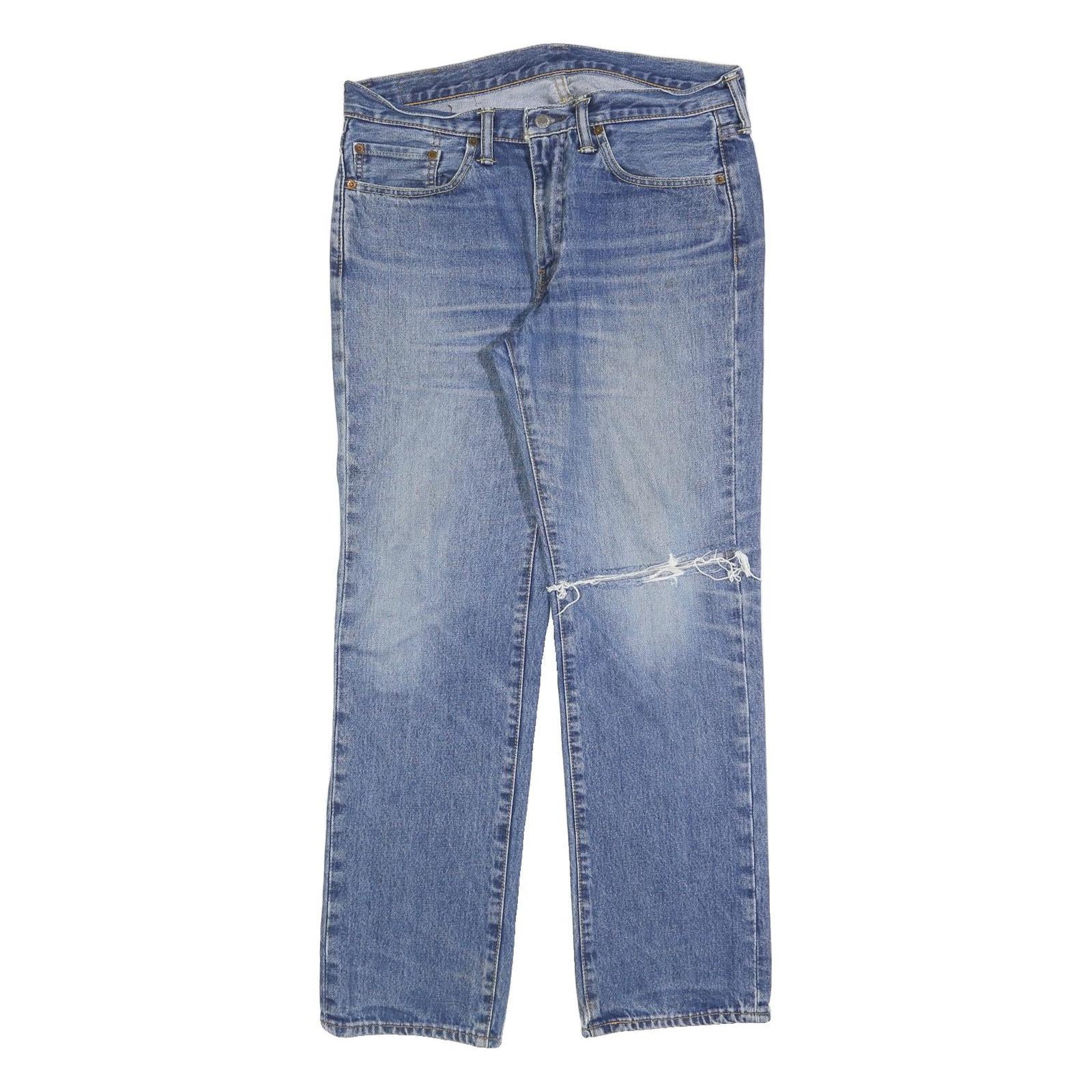 LEVI'S 514 Classic Mens Jeans Blue Classic Straight Denim Medium W32 L30