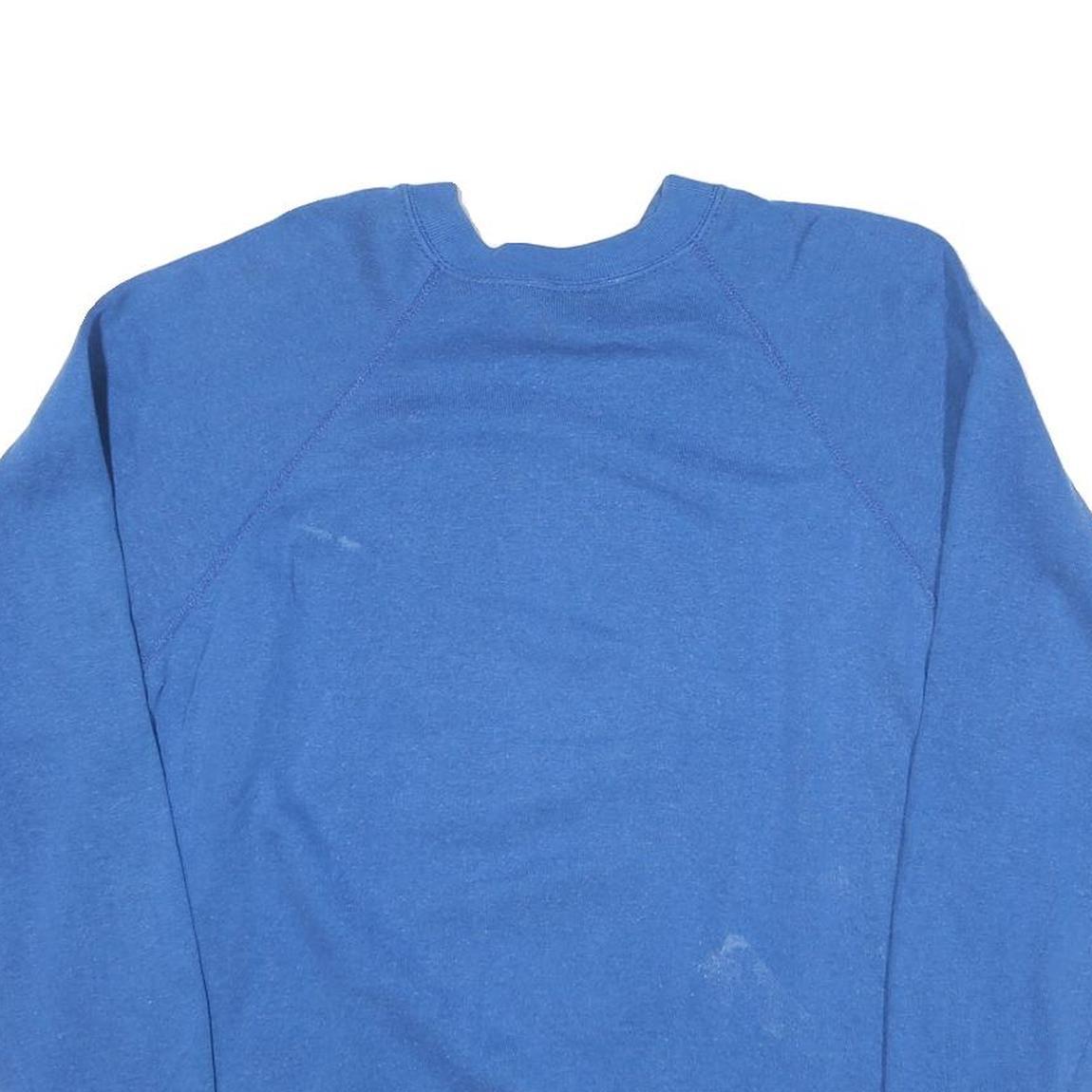 VELVA SHEEN Womens Blue Mickey Mouse Crew Neck L Cotton Blend Sweatshirt