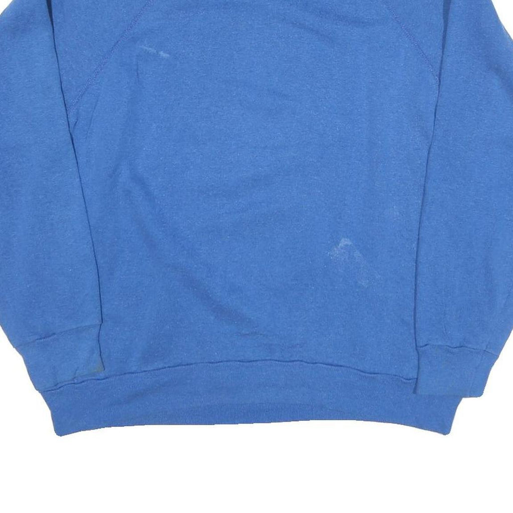 VELVA SHEEN Womens Blue Mickey Mouse Crew Neck L Cotton Blend Sweatshirt