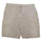 CARHARTT Mens Shorts Beige Casual Cotton Blend 2XL W40 Workwear Pockets