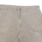 CARHARTT Mens Shorts Beige Casual Cotton Blend 2XL W40 Workwear Pockets