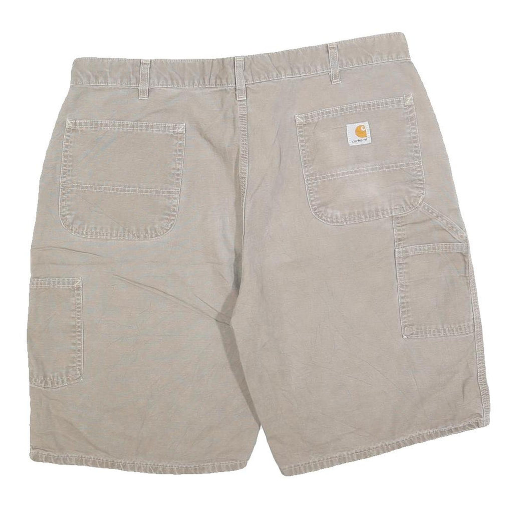 CARHARTT Mens Shorts Beige Casual Cotton Blend 2XL W40 Workwear Pockets