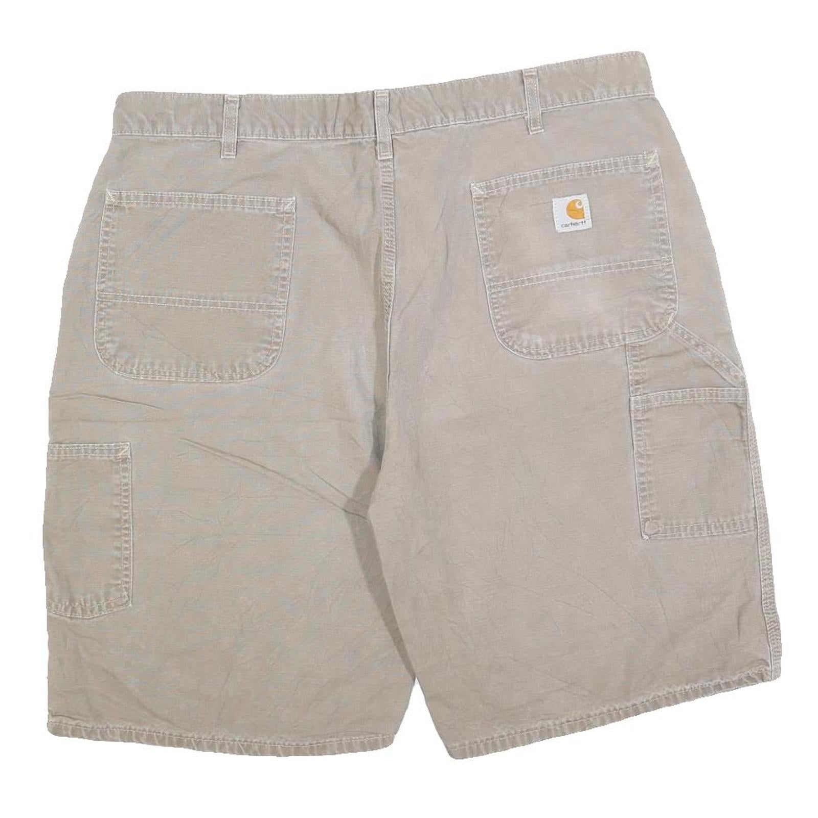 CARHARTT Mens Shorts Beige Casual Cotton Blend 2XL W40 Workwear Pockets