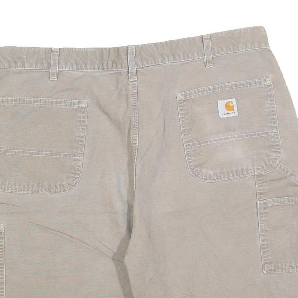 CARHARTT Mens Shorts Beige Casual Cotton Blend 2XL W40 Workwear Pockets