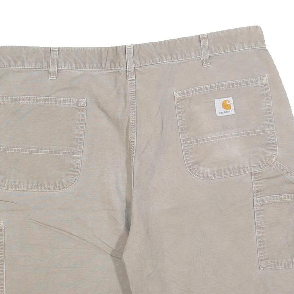 CARHARTT Mens Shorts Beige Casual Cotton Blend 2XL W40 Workwear Pockets