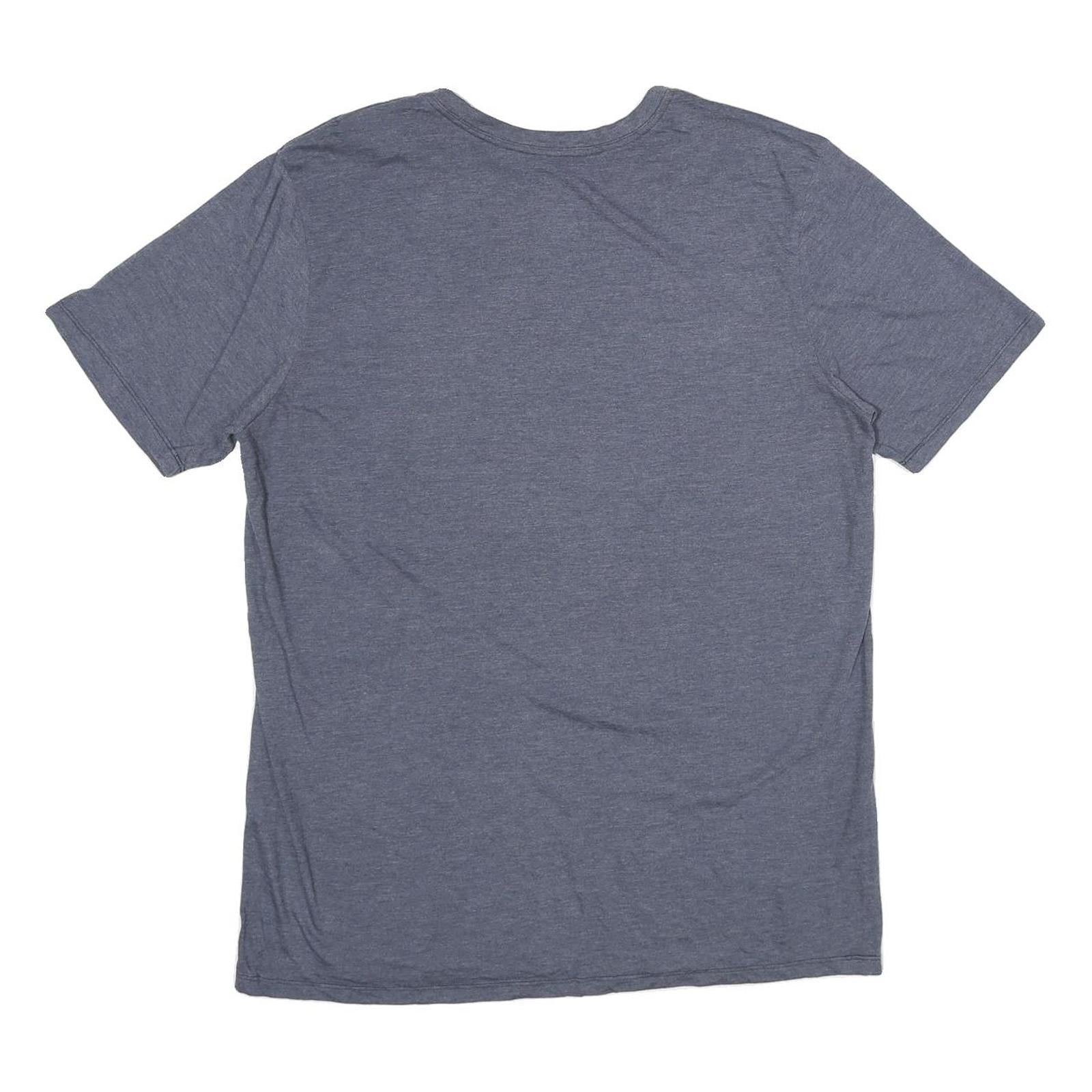 NIKE Mens Blue USA Graphic T-Shirt L Short Sleeve Crew Neck Cotton