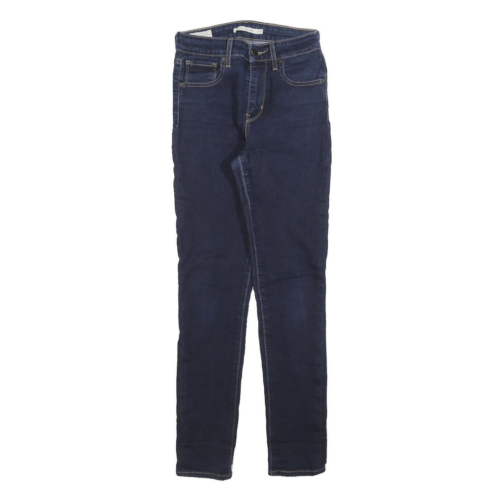 LEVI'S 721 Big E Womens Jeans Blue Slim Skinny Denim Medium W25 L28 High Rise