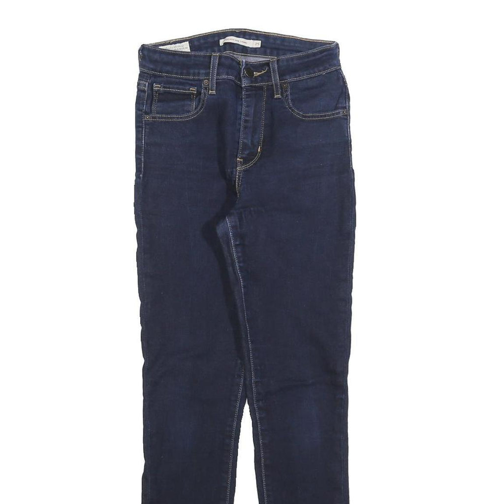 LEVI'S 721 Big E Womens Jeans Blue Slim Skinny Denim Medium W25 L28 High Rise