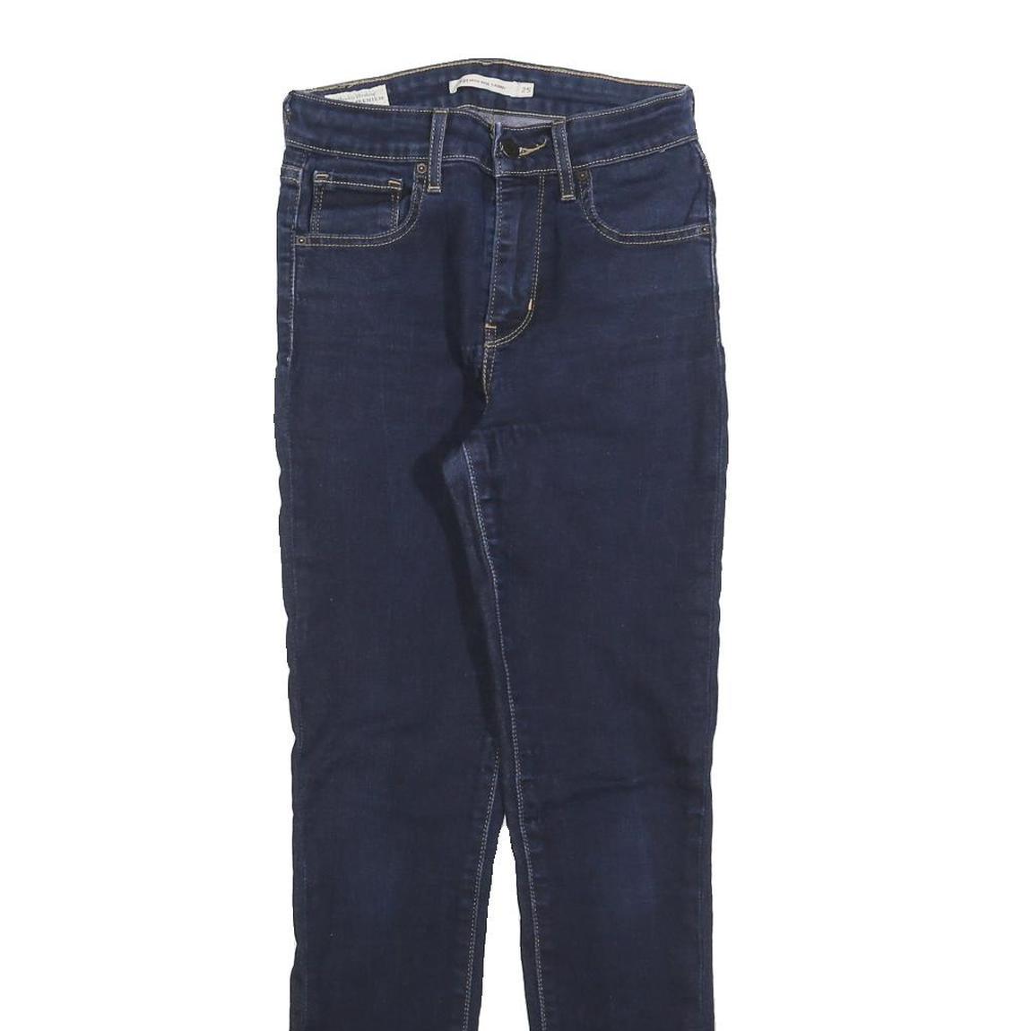 LEVI'S 721 Big E Womens Jeans Blue Slim Skinny Denim Medium W25 L28 High Rise