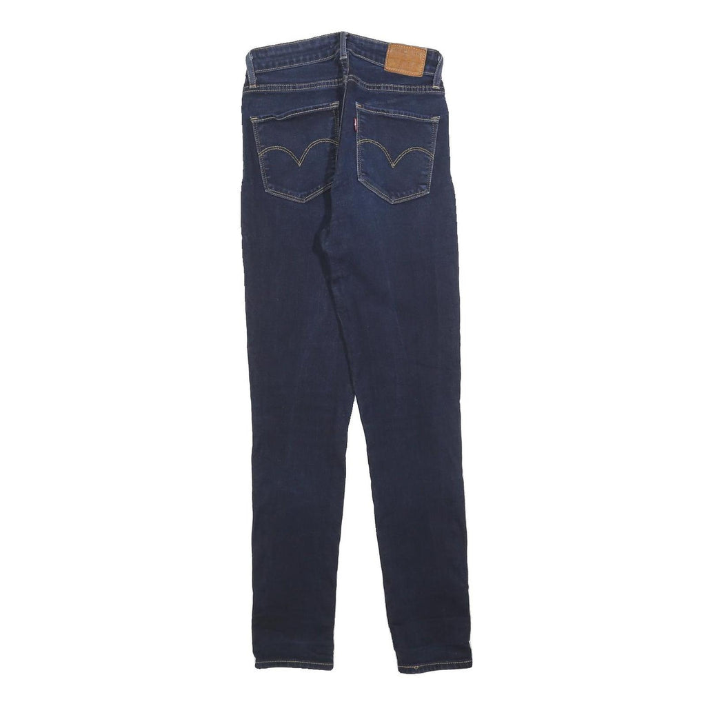 LEVI'S 721 Big E Womens Jeans Blue Slim Skinny Denim Medium W25 L28 High Rise