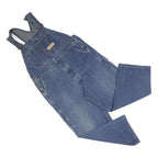 BIG MAC Mens Blue Cotton Blend Relaxed Fit Denim Dungarees XL W40 L25 Workwear
