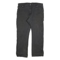 DICKIES Mens Cotton Blend Black Relaxed Fit Straight Trousers W40 L32 Workwear