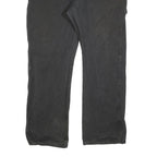 DICKIES Mens Cotton Blend Black Relaxed Fit Straight Trousers W40 L32 Workwear