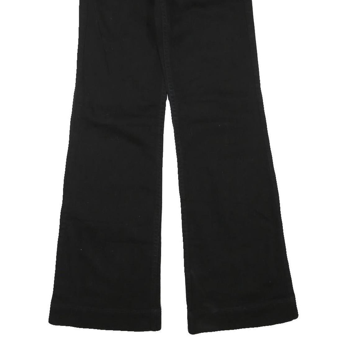 ARMANI EXCHANGE Womens Jeans Black Regular Straight Denim W25 L30 Zip Cotton