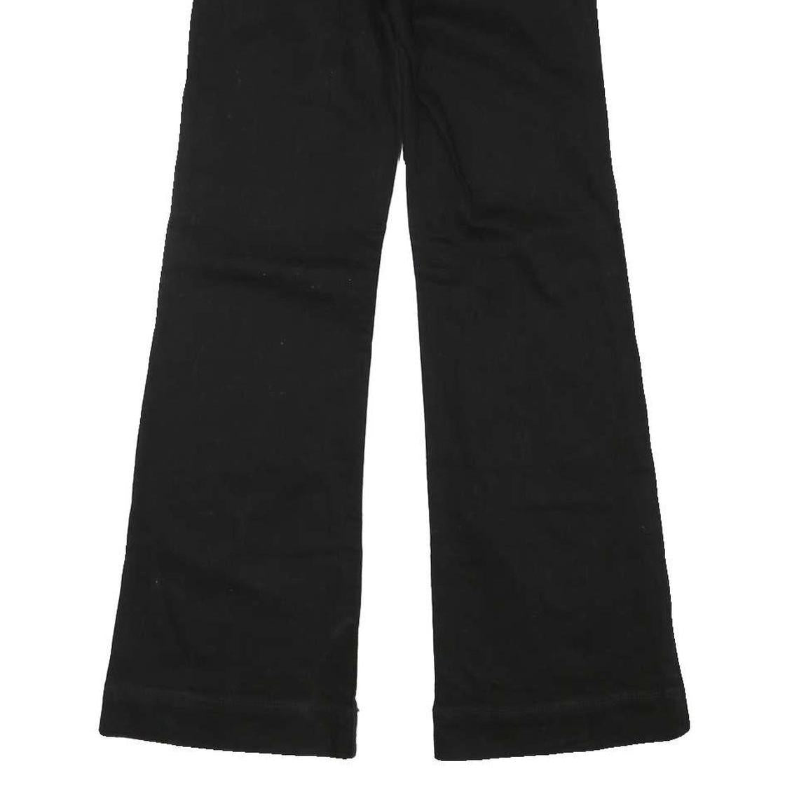 ARMANI EXCHANGE Womens Jeans Black Regular Straight Denim W25 L30 Zip Cotton