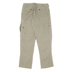FJALLRAVEN Womens Polyester Blend Beige Regular Fit Cargo Trousers W30 L29