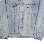 LEE Mens Blue Cotton Denim Jacket 2XL Button Closure Classic Fit Casual Wear