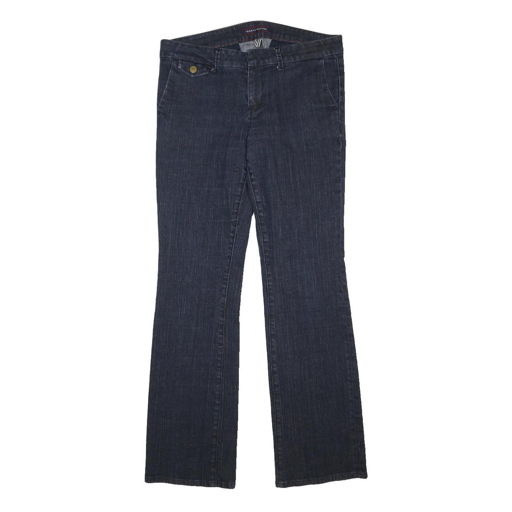 TOMMY HILFIGER Womens Regular Fit Blue Jeans Denim W34 L32 Button Closure