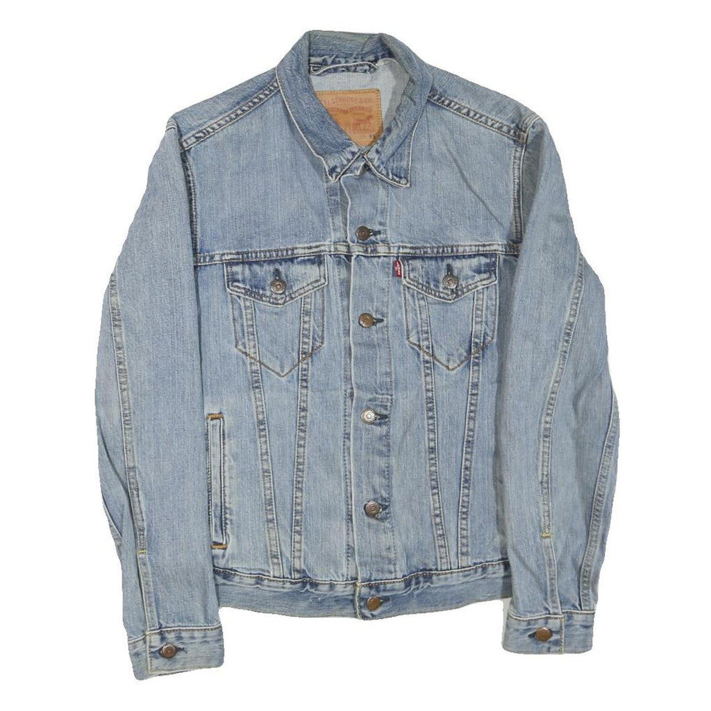 LEVI'S Mens Blue Denim Jacket M Cotton Button Closure Classic Fit Casual