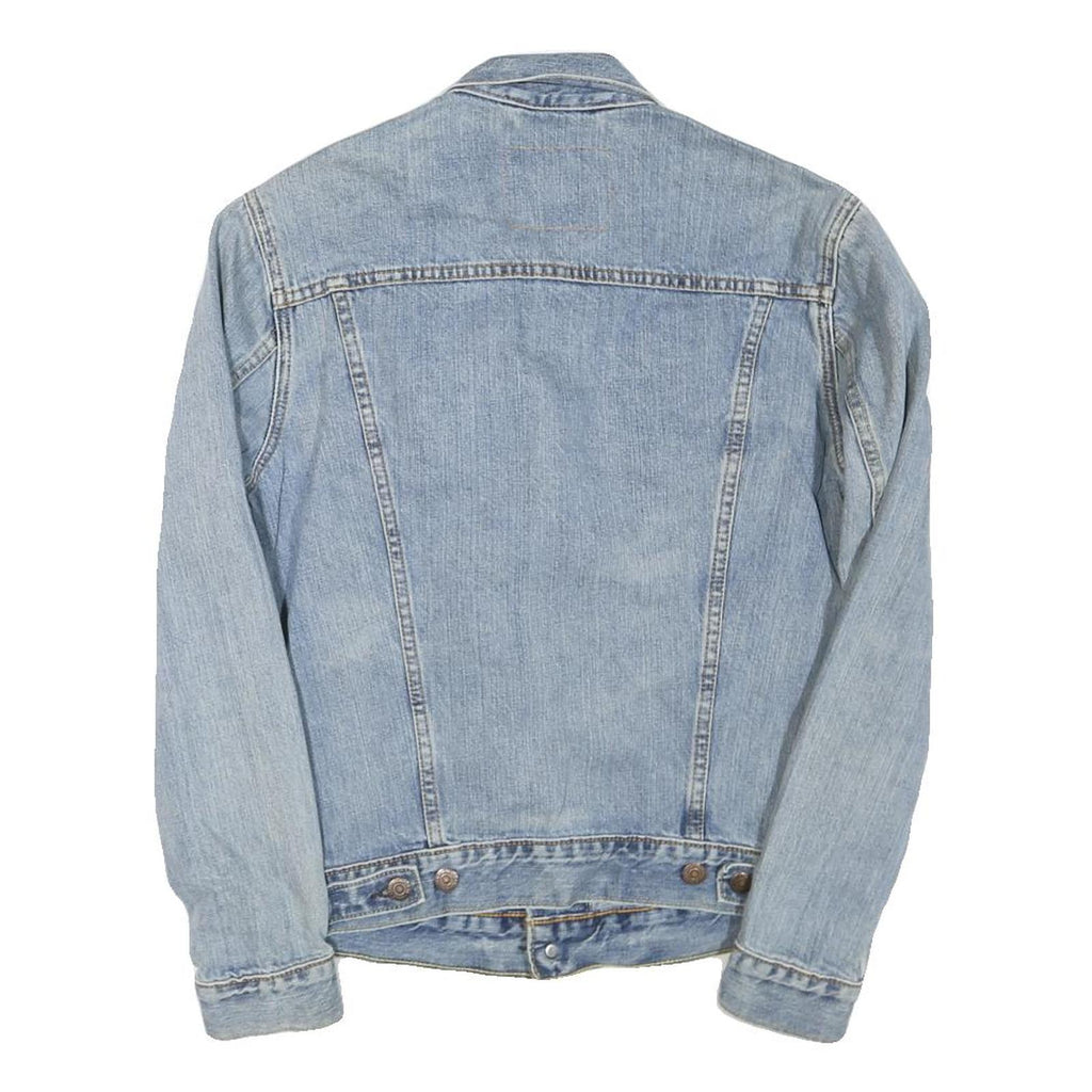 LEVI'S Mens Blue Denim Jacket M Cotton Button Closure Classic Fit Casual