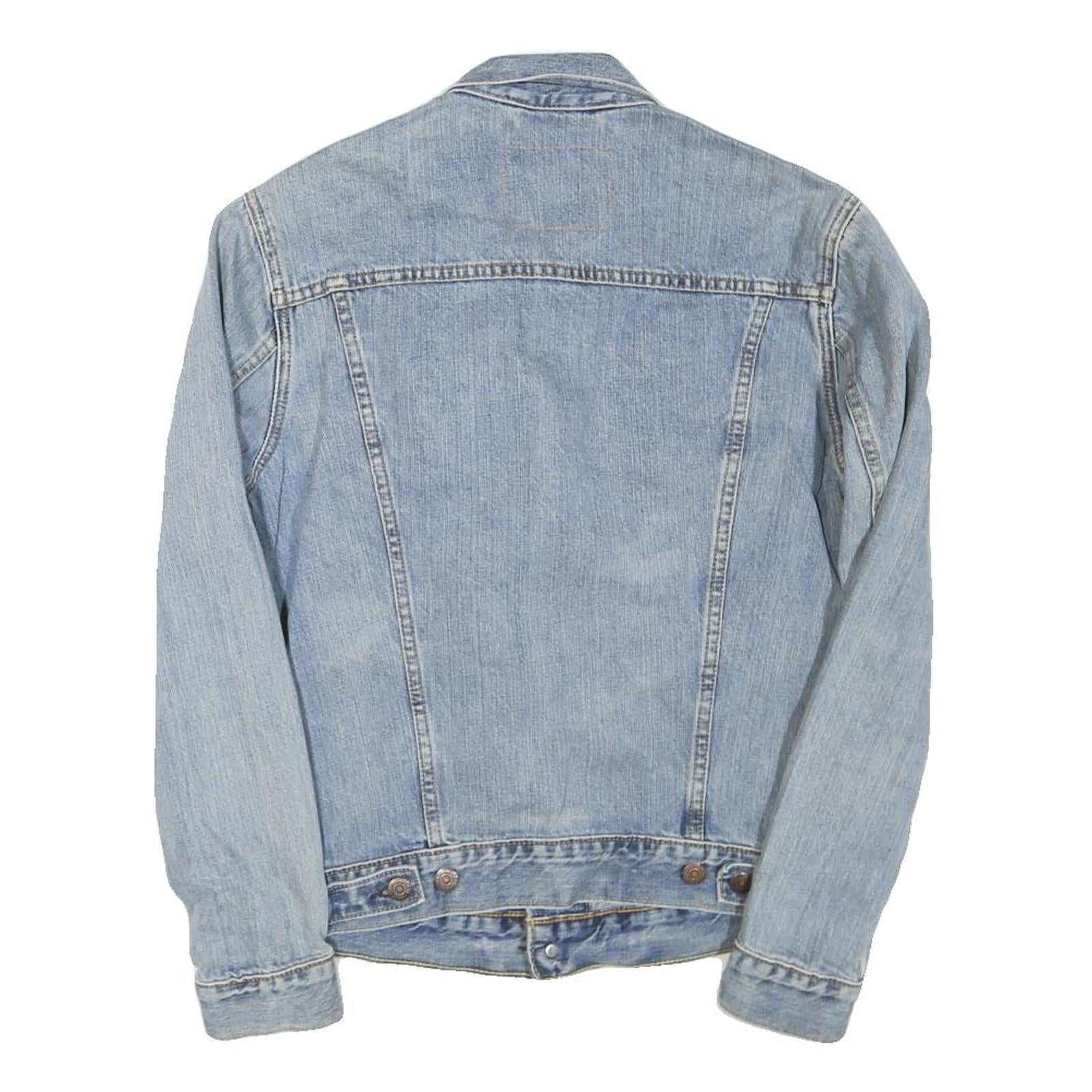 LEVI'S Mens Blue Denim Jacket M Cotton Button Closure Classic Fit Casual