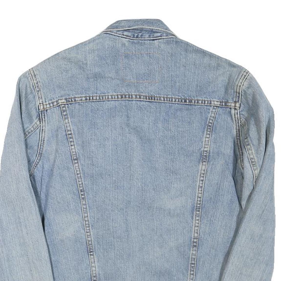 LEVI'S Mens Blue Denim Jacket M Cotton Button Closure Classic Fit Casual