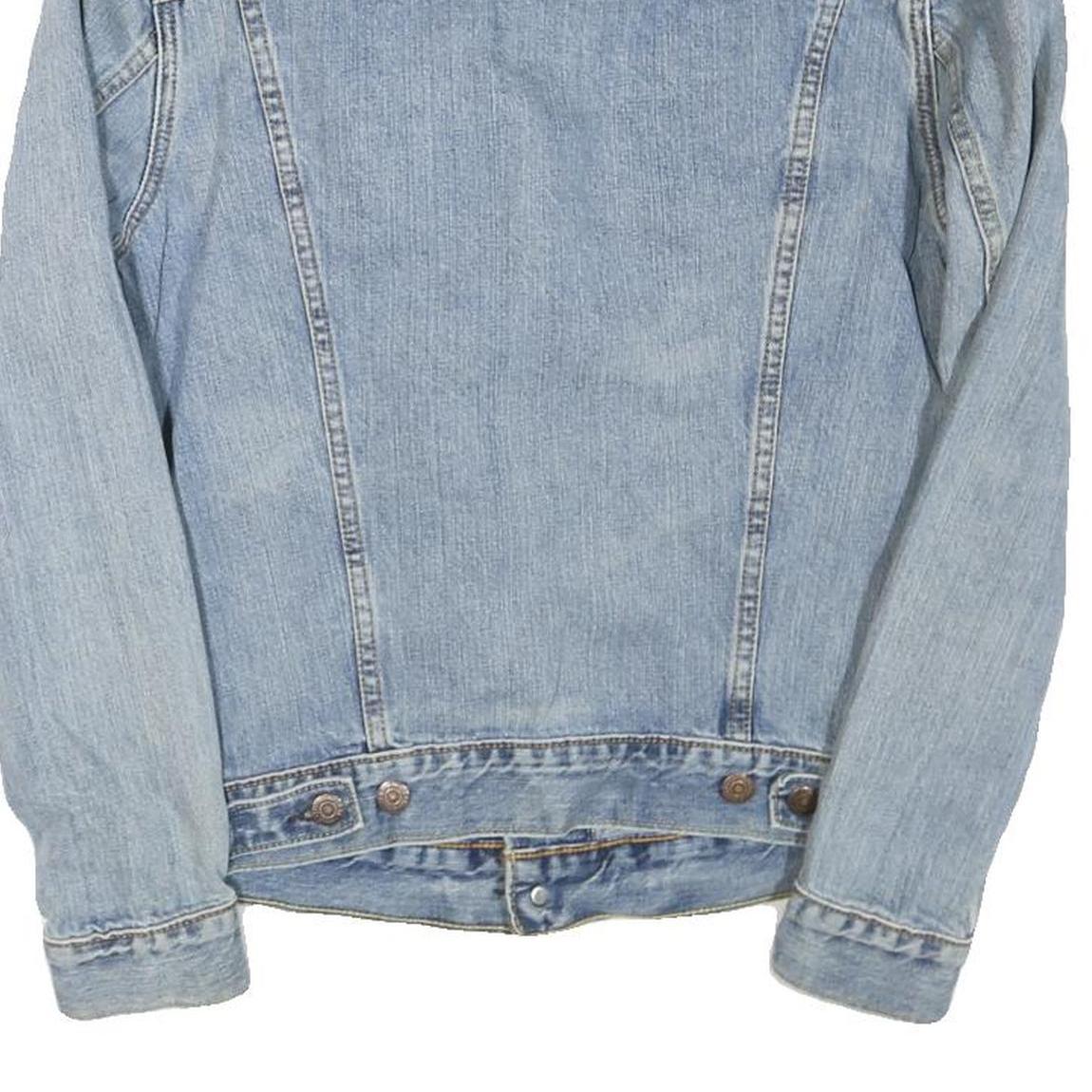 LEVI'S Mens Blue Denim Jacket M Cotton Button Closure Classic Fit Casual