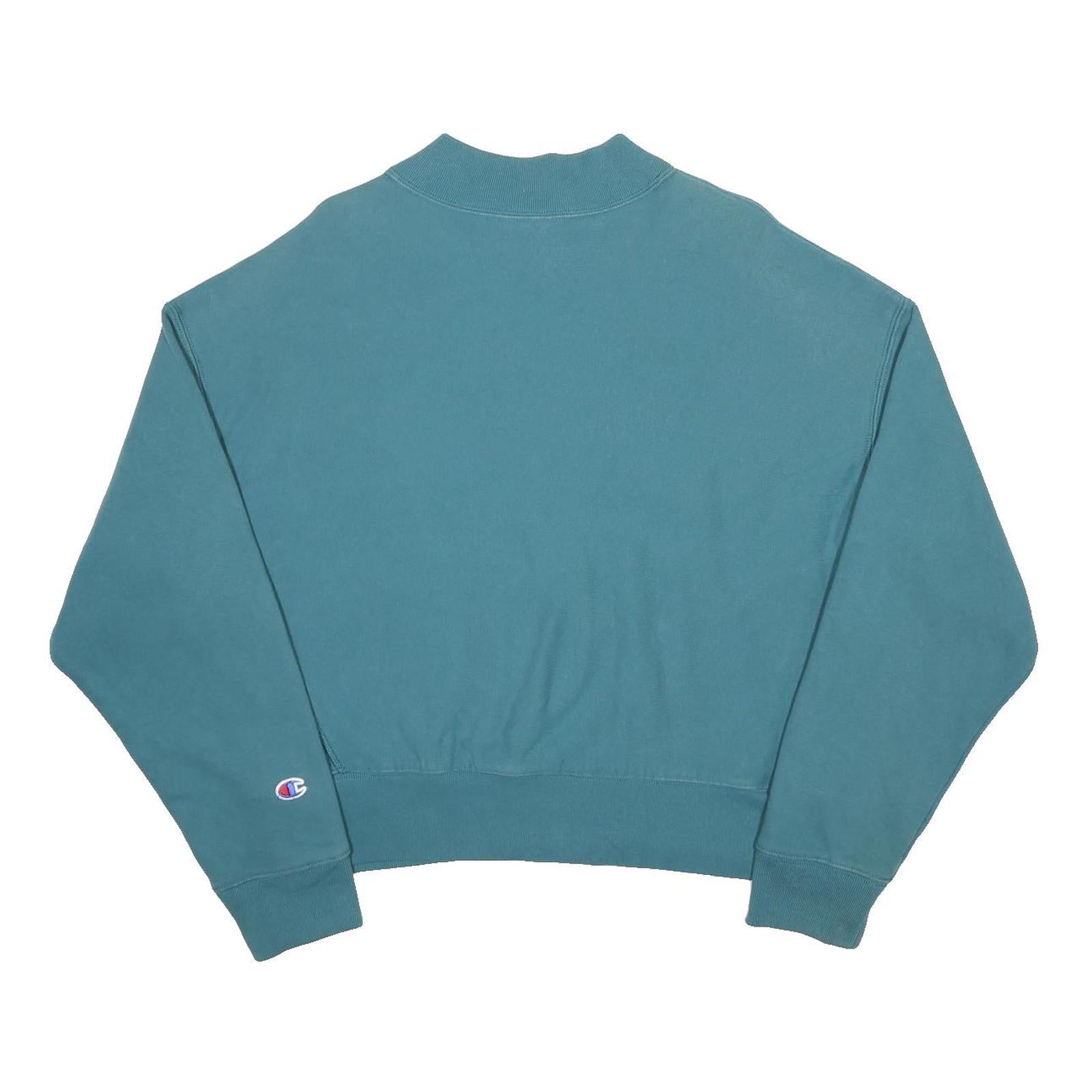 CHAMPION REVERSE WEAVE Womens Blue Crew Neck 2XL Sweatshirt Pullover Cotton