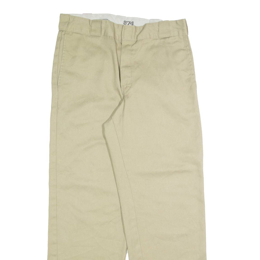DICKIES Chino Mens Trousers Beige Regular Straight W30 L30
