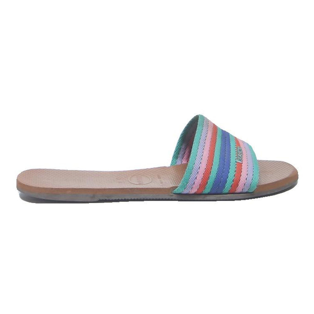 HAVAIANAS Womens Slide Sandals Multicolour Synthetic UK 4.5 Comfortable Beach