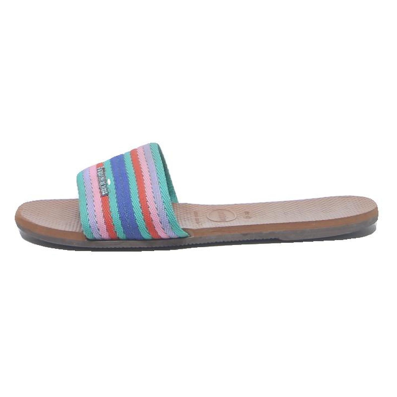 HAVAIANAS Womens Slide Sandals Multicolour Synthetic UK 4.5 Comfortable Beach