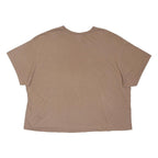 NIKE Womens Beige Classic T-Shirt 3XL Short Sleeve Crew Neck Casual Wear