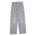 CARHARTT Mens Cotton Grey Regular Fit Straight Leg Trousers W28 L32 Workwear