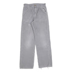 CARHARTT Mens Cotton Grey Regular Fit Straight Leg Trousers W28 L32 Workwear