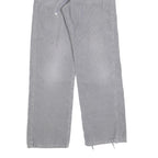 CARHARTT Mens Cotton Grey Regular Fit Straight Leg Trousers W28 L32 Workwear