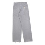 CARHARTT Mens Cotton Grey Regular Fit Straight Leg Trousers W28 L32 Workwear