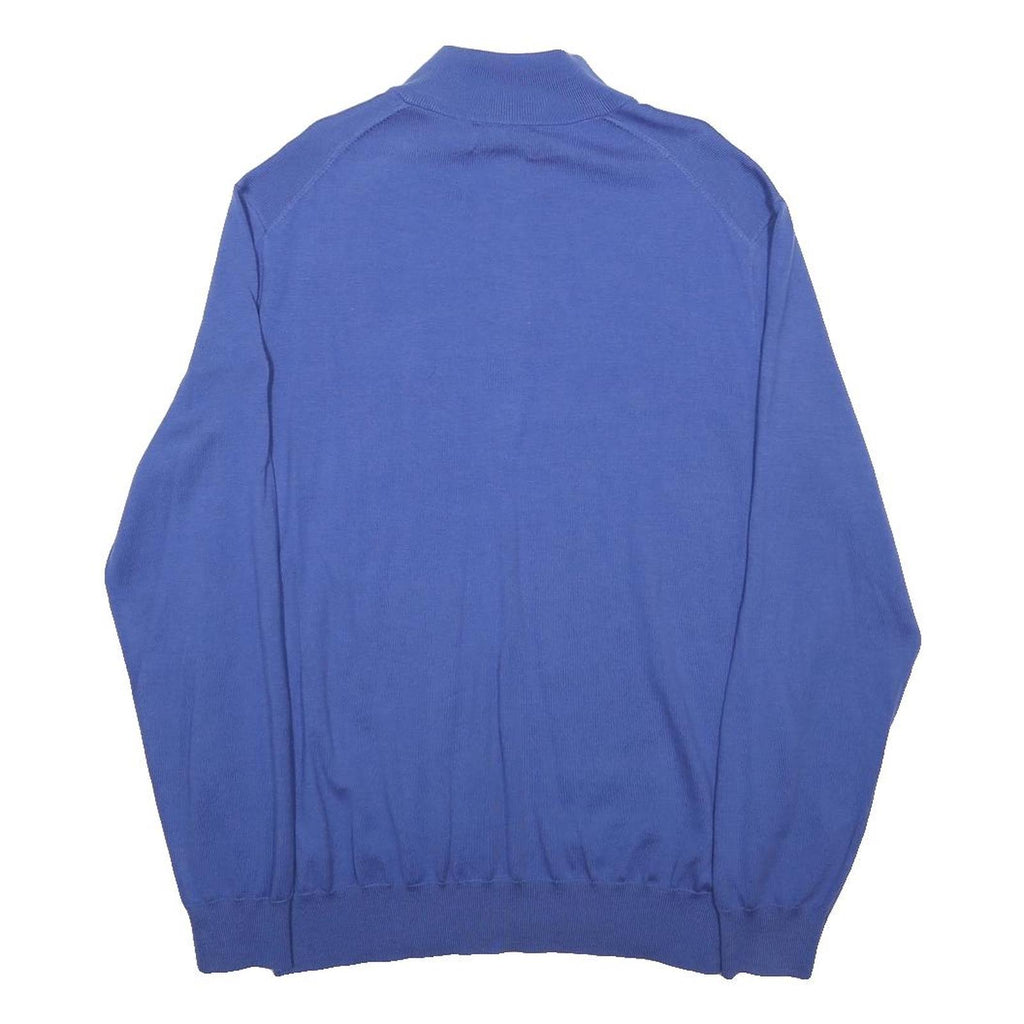 POLO RALPH LAUREN Mens Blue PGA Patterned Pullover Crew Neck Wool XL Golf