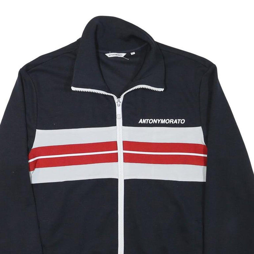 ANTONY MORATO Mens Black White & Red Zip Jacket XL Polyester Blend Sportswear