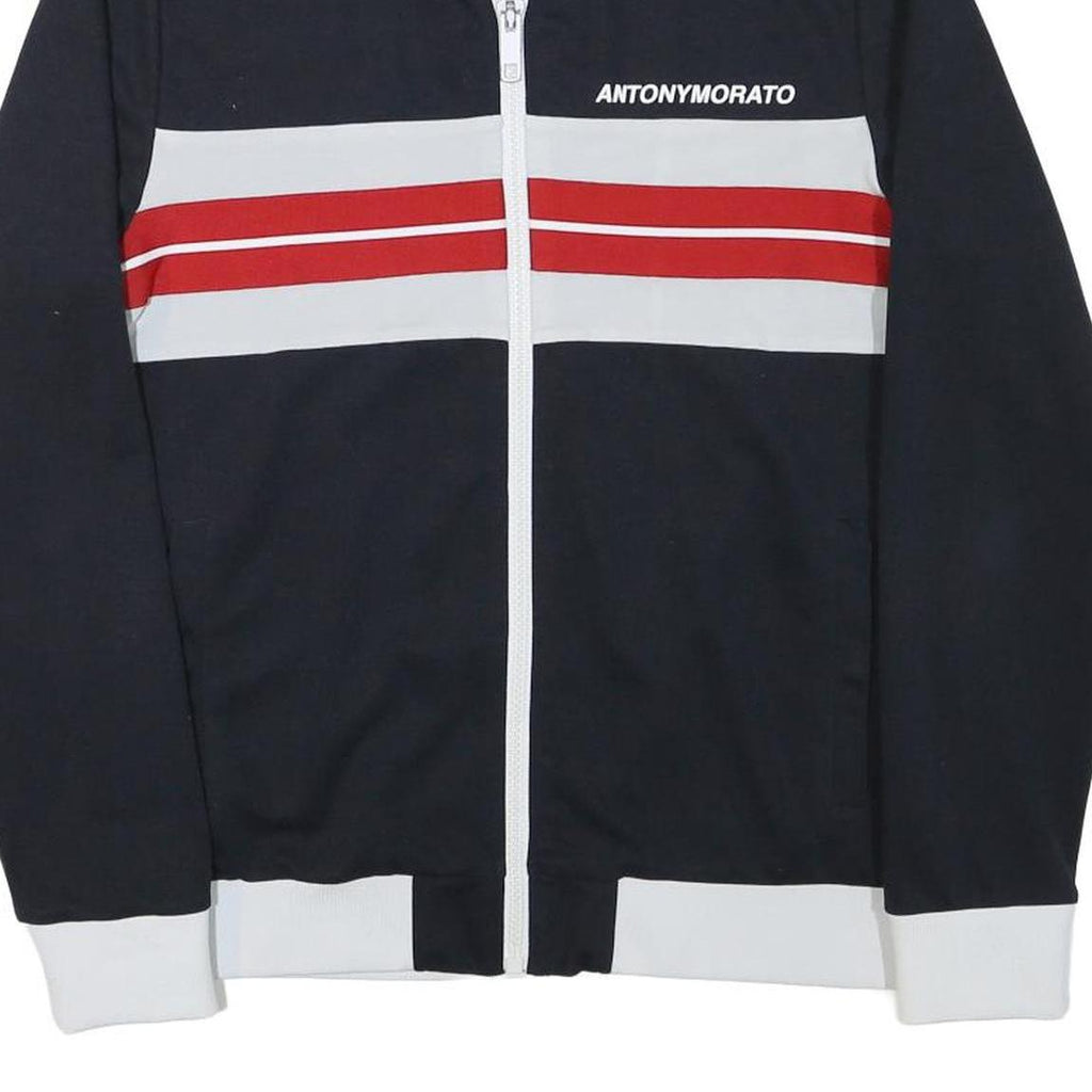 ANTONY MORATO Mens Black White & Red Zip Jacket XL Polyester Blend Sportswear