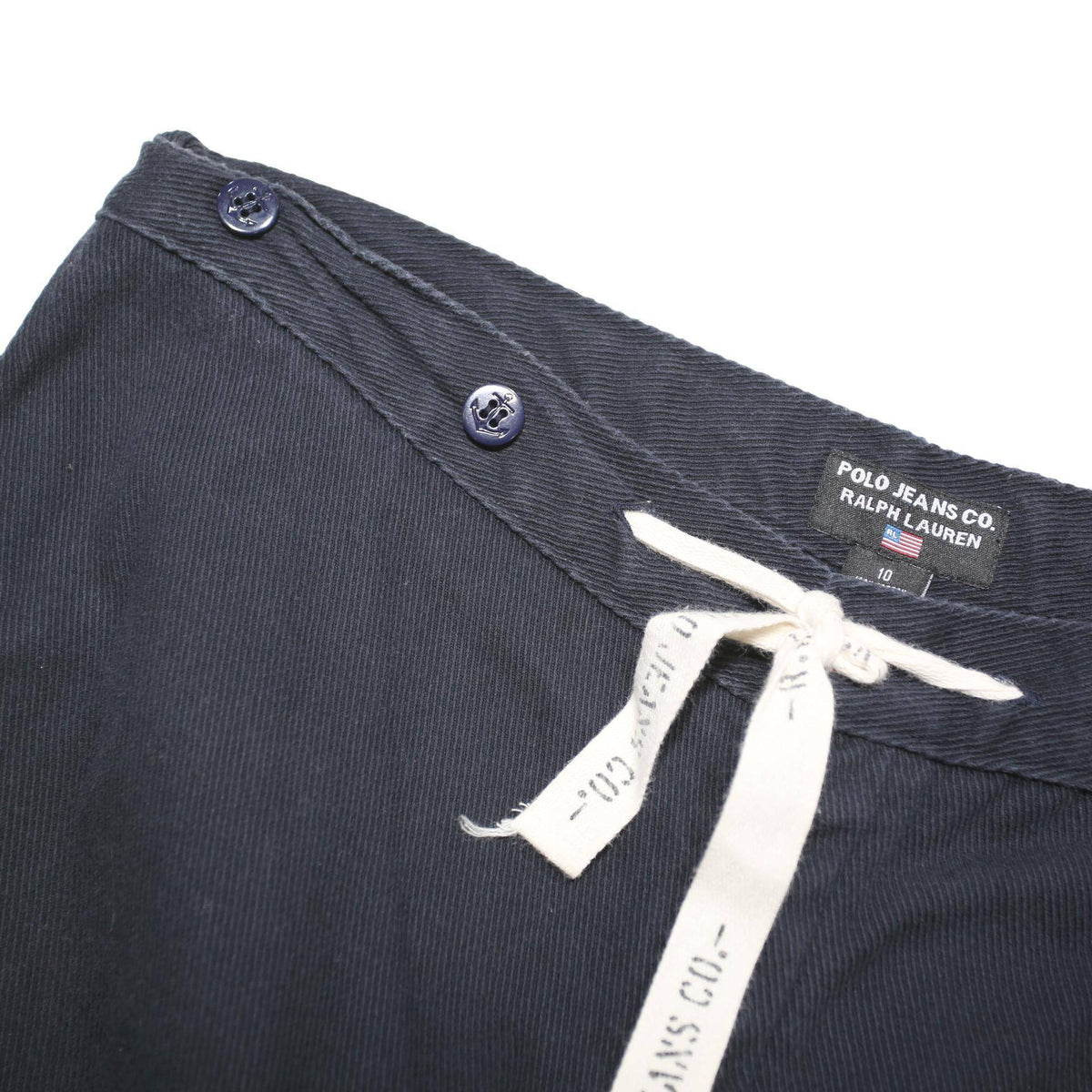 RALPH LAUREN POLO JEANS COMPANY Womens Cotton Blend Navy Blue Regular Fit