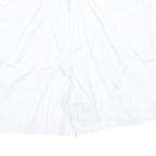 AMI Womens White Casual Cotton Blend Shorts M W30 Pocketed Zip Fly