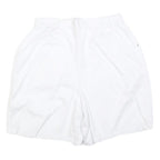 AMI Womens White Casual Cotton Blend Shorts M W30 Pocketed Zip Fly
